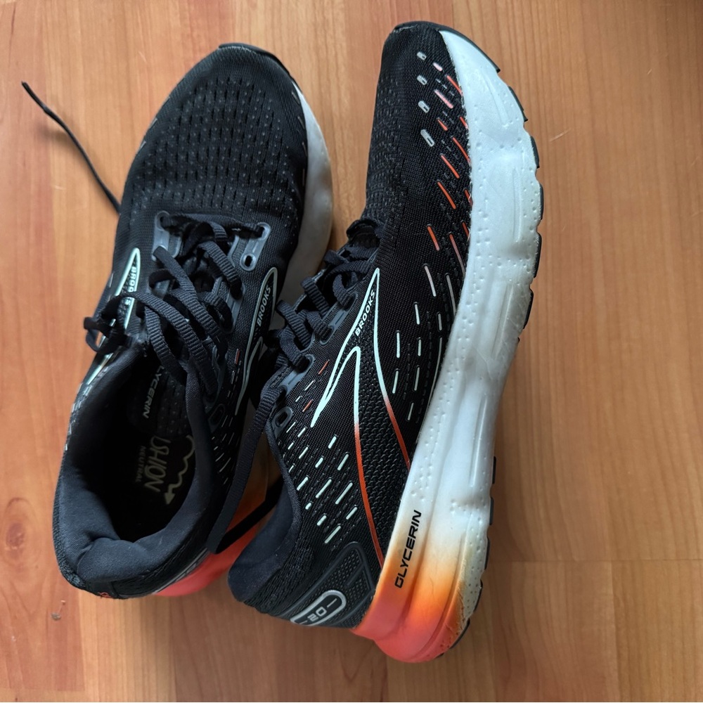 Brooks Women's Black and Orange Athletic Shoes